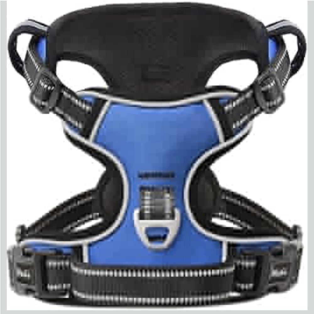 HEELE Dog Harness, No Pull Adjustable Padded Reflective Harness XL/456-bb3